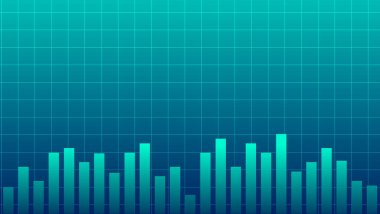 Abstract graph chart of stock market trade background. Growth up business financial investment or economic concept