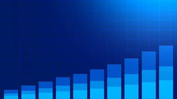 Abstract Graph Chart Stock Market Trade Background Growth Business Financial — Zdjęcie stockowe