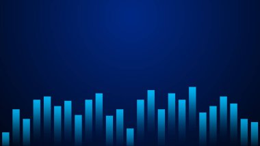 Abstract graph chart of stock market trade background. Growth up business financial investment or economic concept