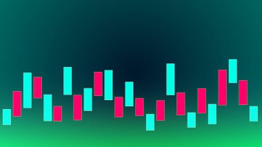 Abstract graph chart of stock market trade background. Growth up business financial investment or economic concept.