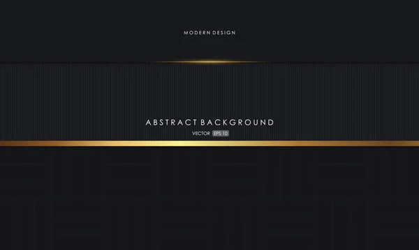 Moderne Abstracte Achtergrond Zwart Dop Met Gouden Kleur Luxe — Stockvector