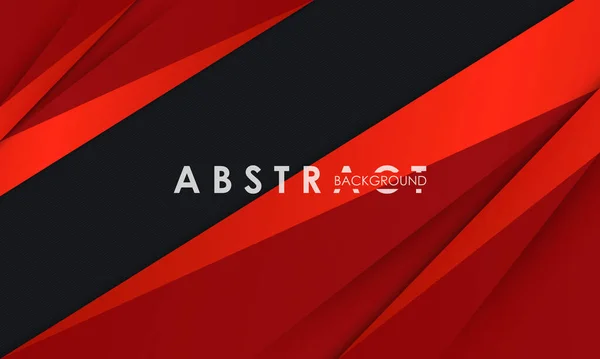 Fond Abstrait Moderne Noir Rouge — Image vectorielle