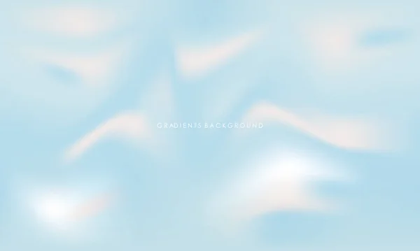 Gradientes Concepto Nube Color Azul Blanco — Vector de stock