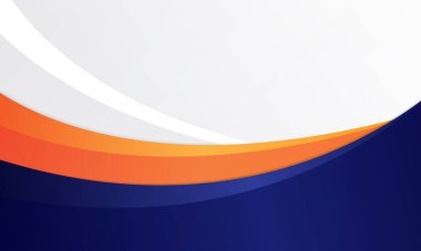 Mavi ve turuncu renkli soyut tasarımlı beyaz arkaplan