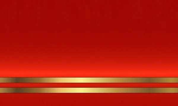 Kolor Czerwony Złotymi Liniami Luksusowa Koncepcja — Wektor stockowy