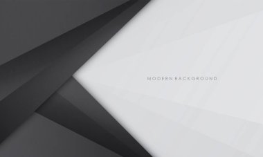 Gri arkaplanı gümüş renkli modern siyah ve gri