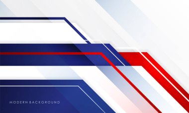 Modern soyut arkaplan mavi ve kırmızı ile beyaz renkli