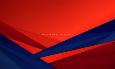 Soyut arkaplan mavi ve kırmızı renkli tasarım