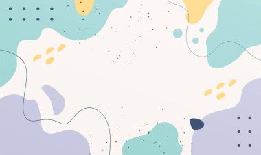 El çizimi düz tasarım soyut çok renkli arkaplan