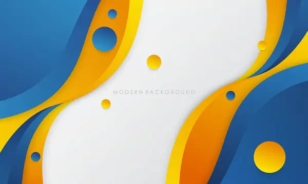 Moderno Abstrato Fundo Branco Com Azul Amarelo Gradietns Cor Vetores De Stock Royalty-Free