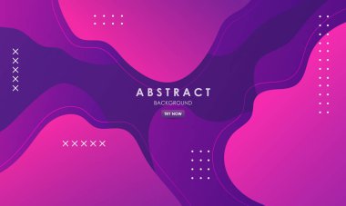Gradyanlar mor ve mavi renkli sıvı arkaplan şekilleri