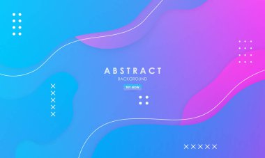 Gradyanlar mavi ve pembe renkli sıvı şekilleri arkaplan