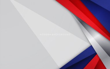 Beyaz ve kırmızı renkli modern arkaplan mavisi