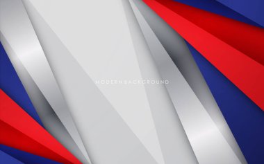 Beyaz ve kırmızı renkli modern arkaplan mavisi