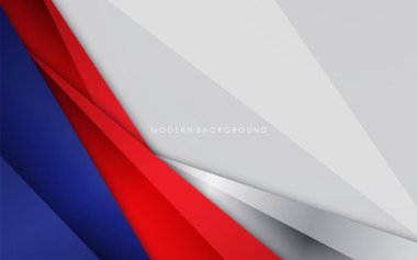 Beyaz ve kırmızı renkli modern arkaplan mavisi