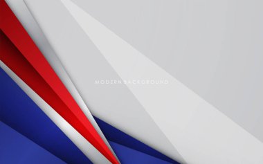 Beyaz ve kırmızı renkli modern arkaplan mavisi