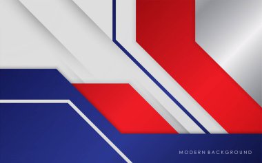 Modern soyut arkaplan mavi ve kırmızı ile beyaz renkli