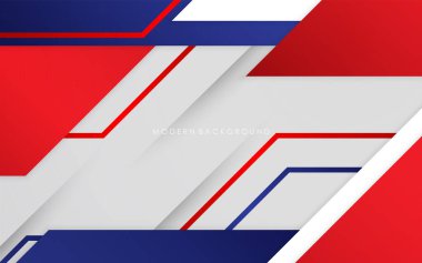 Modern soyut arkaplan mavi ve kırmızı ile beyaz renkli