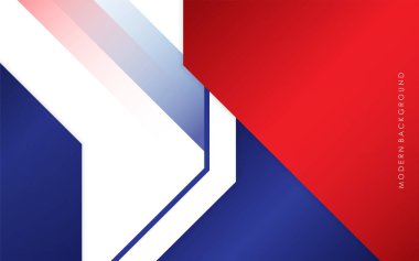 Modern soyut arkaplan mavi ve kırmızı ile beyaz renkli