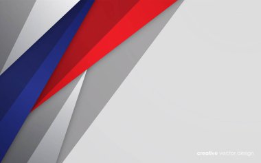 Beyaz ve kırmızı renkli modern arkaplan mavisi