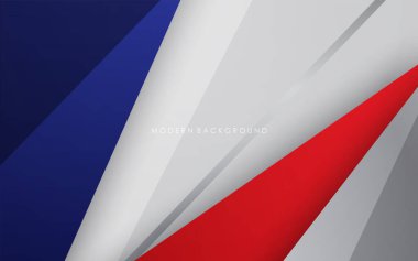 modern mavi, kırmızı, beyaz ve gümüş çizgiler soyut arkaplan