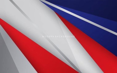 modern mavi, kırmızı, beyaz ve gümüş çizgiler soyut arkaplan