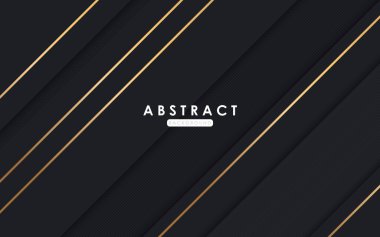 Altın çizgili modern siyah dop