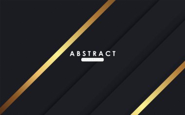 Altın çizgili modern siyah dop