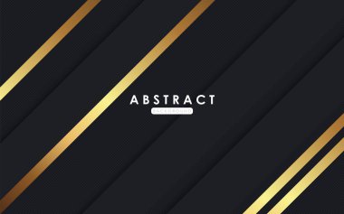 Altın çizgili modern siyah dop