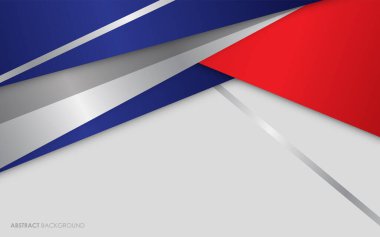 Modern soyut kırmızı, mavi ve gümüş renkli arka plan