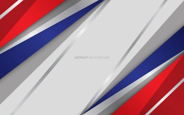 Modern soyut kırmızı, mavi ve gümüş renkli arka plan