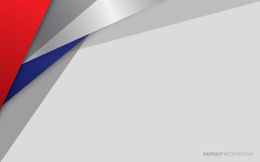 Modern soyut kırmızı, mavi ve gümüş renkli arka plan