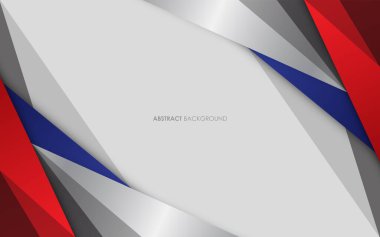 Modern soyut kırmızı, mavi ve gümüş renkli arka plan