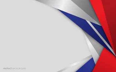 Modern soyut kırmızı, mavi ve gümüş renkli arka plan