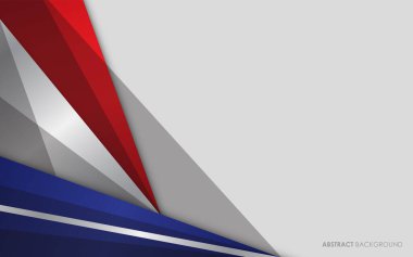 Modern soyut arkaplan mavi ve kırmızı ile beyaz renkli