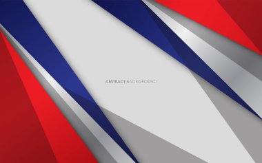 Modern soyut kırmızı, mavi ve gümüş renkli arka plan