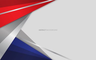 Modern soyut arkaplan mavi ve kırmızı ile beyaz renkli