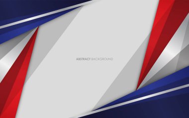Modern soyut arkaplan mavi ve kırmızı ile beyaz renkli