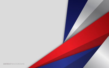 Modern soyut arkaplan mavi ve kırmızı ile beyaz renkli