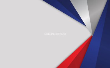 Modern soyut arkaplan mavi ve kırmızı ile beyaz renkli