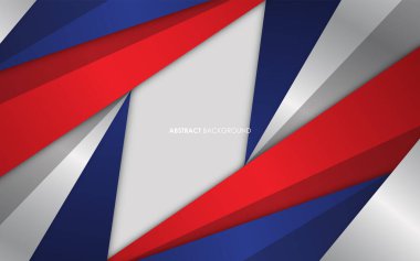 Modern soyut arkaplan mavi ve kırmızı ile beyaz renkli