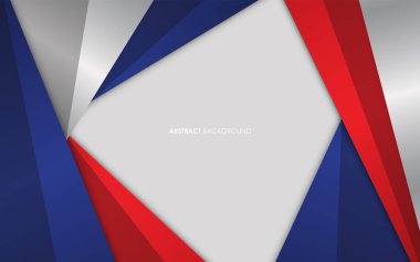 Modern soyut arkaplan mavi ve kırmızı ile beyaz renkli