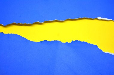 mavi ve sarı yırtık kağıt arkaplan dokusu