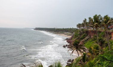 Alacakaranlıkta Hindistan 'da güzel bir sahil