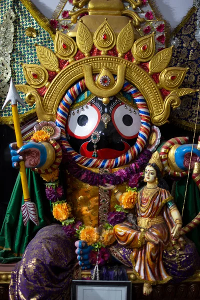 Jagannath Είναι Μια Ενσάρκωση Του Άρχοντα Vishnu Και Θεωρείται Ανώτατος — Φωτογραφία Αρχείου