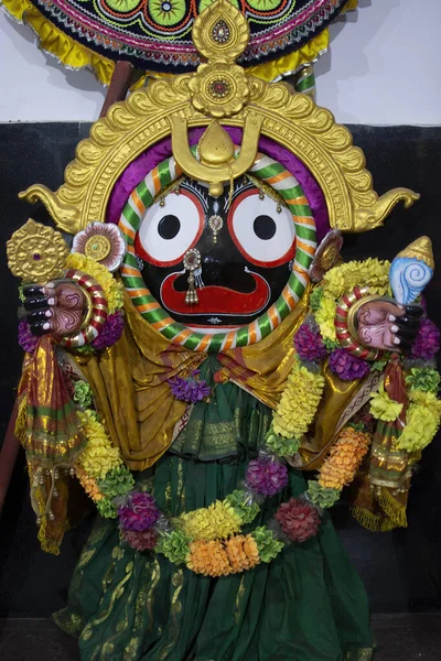 Jagannath Lord Vishnu Nun Vücut Bulmuş Halidir Hindular Tarafından Yüce — Stok fotoğraf