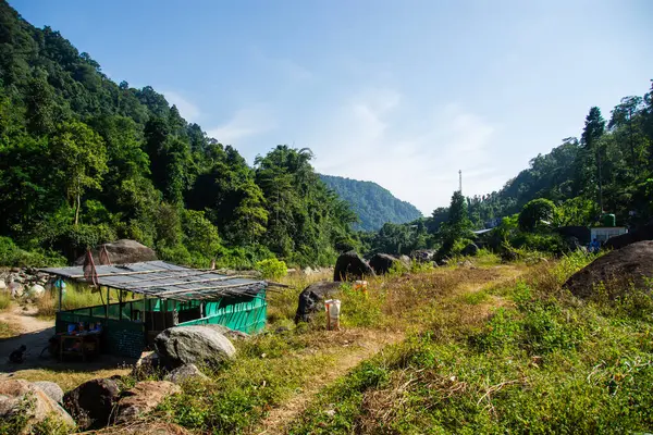 stock image One of the best tourist spot of Dooars is Jhalong or Jhalung , situated on bank of Jaldhaka River