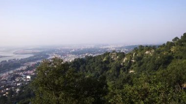 Mansa Devi Tapınağı 'ndan alınan Haridwar şehrinin Arial görüntüsü