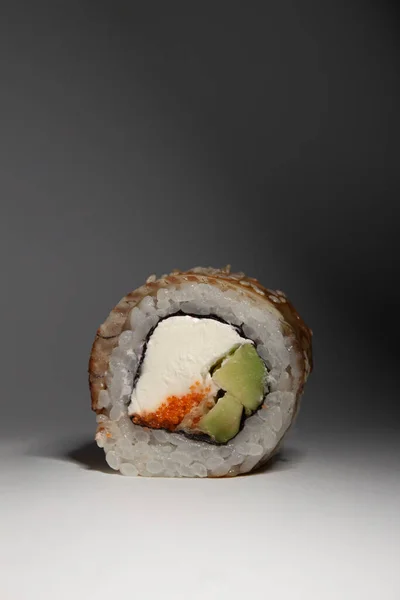 Rouleau Sushi Anguille Avocat Avec Philagara — Photo