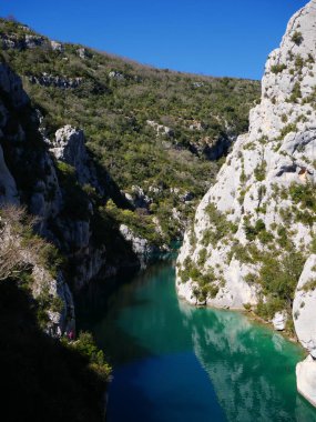 Güneydoğu Fransa 'daki Verdon geçitlerinin güzel manzarası